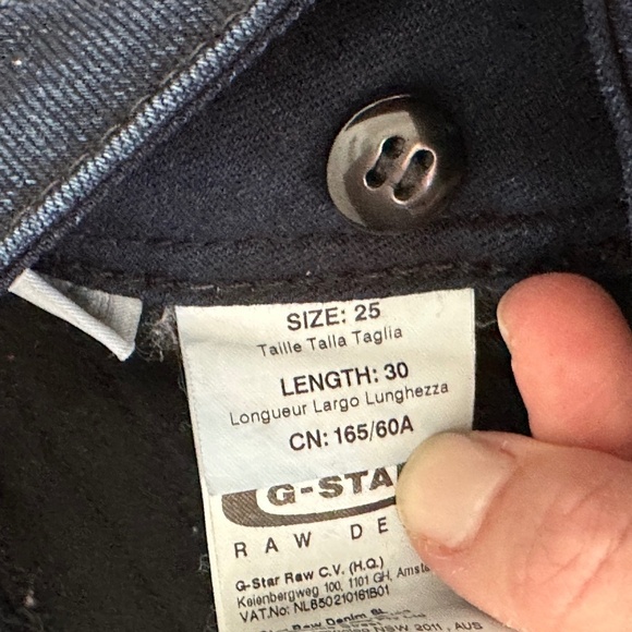 G-STAR MIDGE CODY MID SKINNY JEANS (W 25 / L 30) - Picture 6 of 11